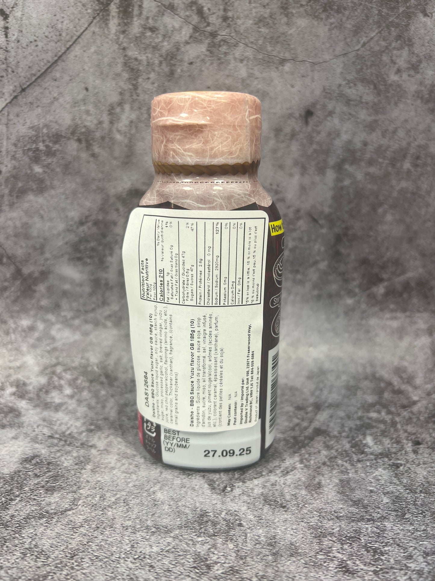 Daisho - BBQ Sauce Yuzu Flavor 185g