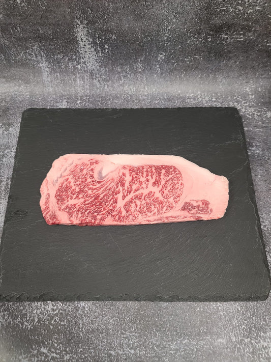 Japanese F1 Wagyu Striploin Steak 8 OZ