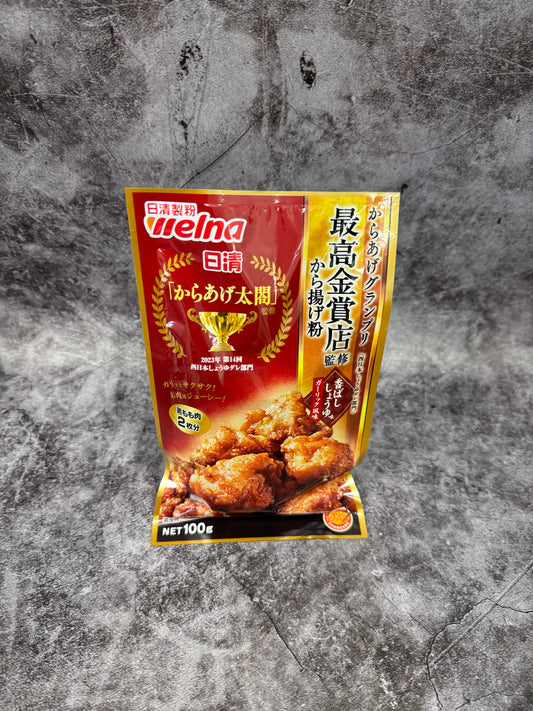 Nisshin Seifun Welna- Seasoned Flour for Karaage (Fried Chicken) Garlic Soy Sauce Flavour 100g